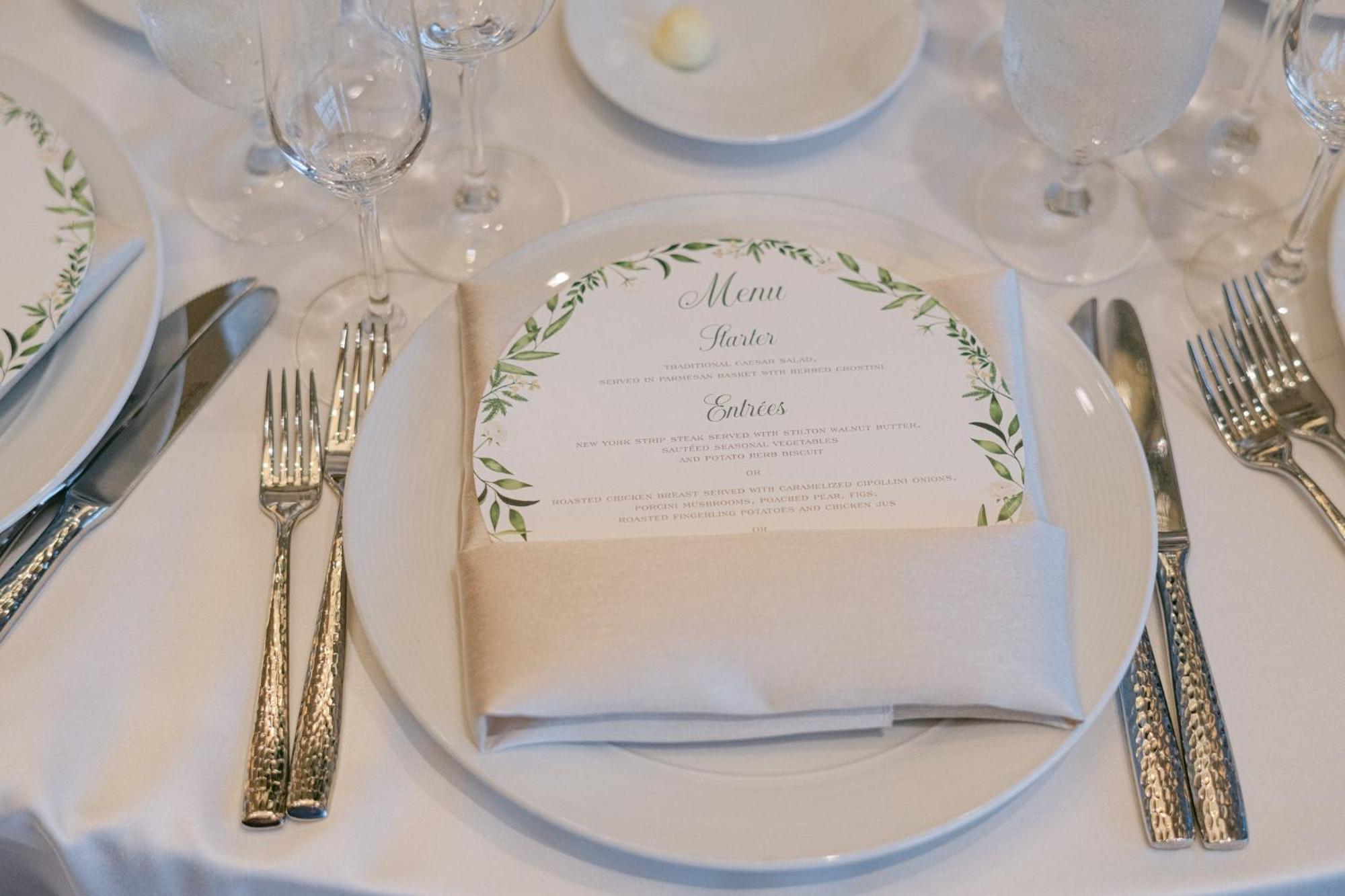 Intercontinental Boston By Ihg Hotell Exteriör bild Menu at a wedding